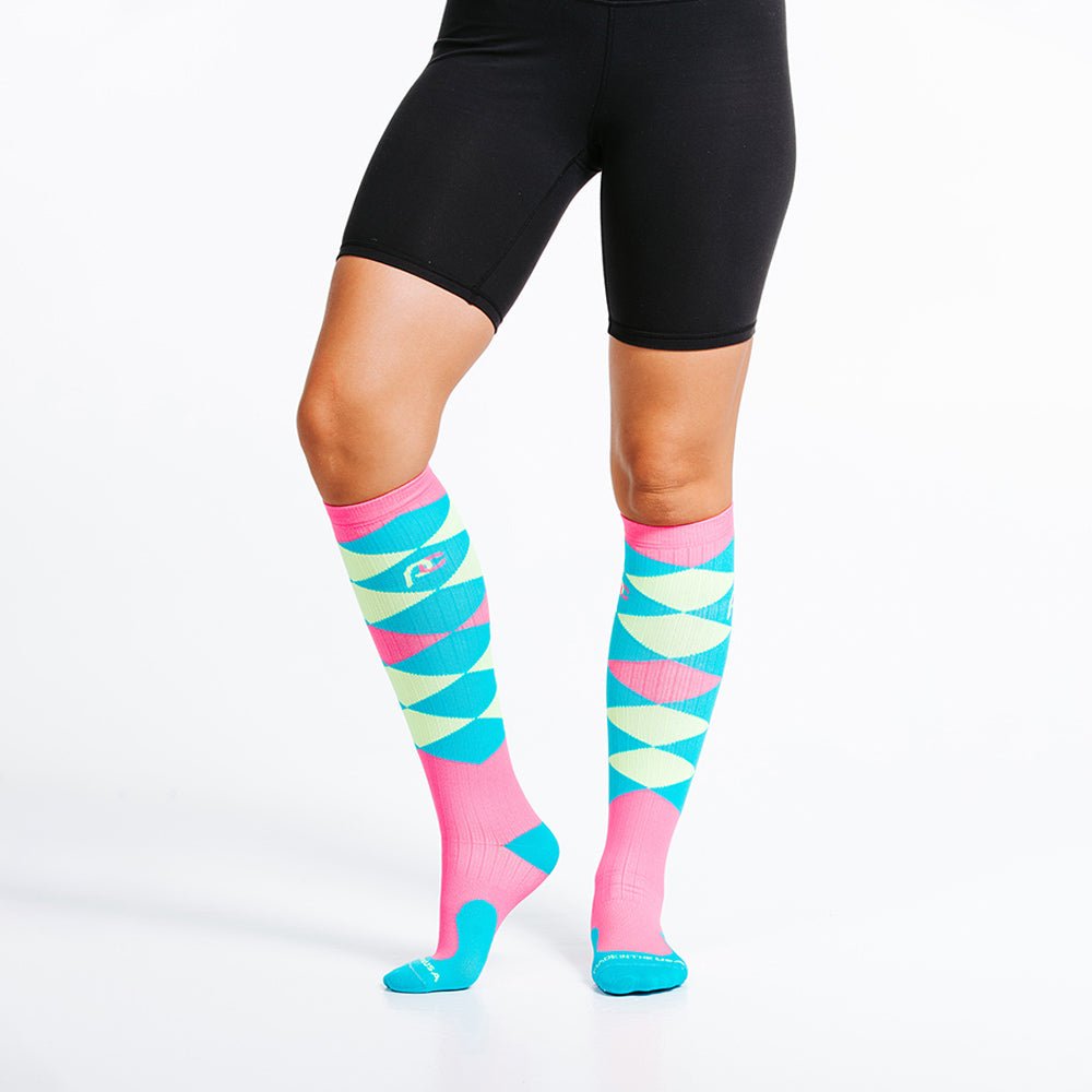 Pro Compression Marathon Socks, Derby Argyle