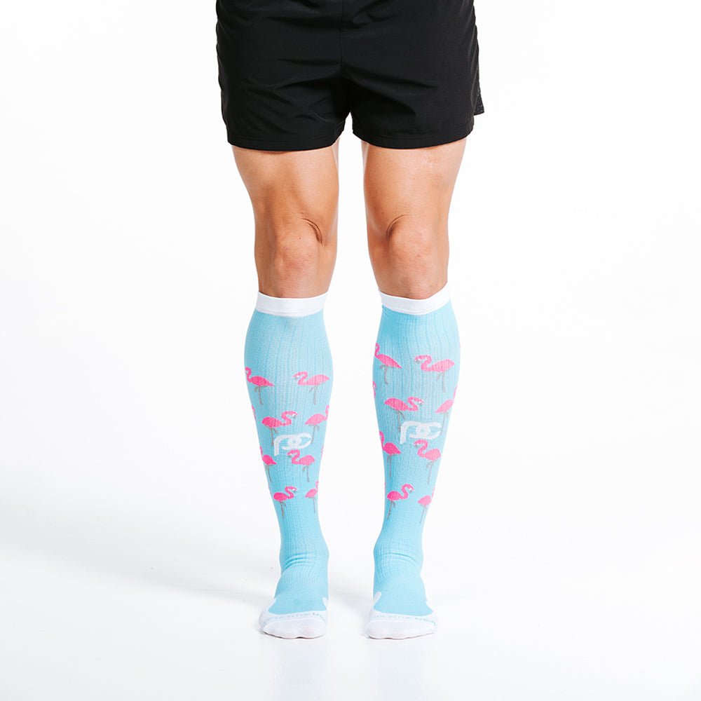 Pro Compression Marathon Socks, Flamingos