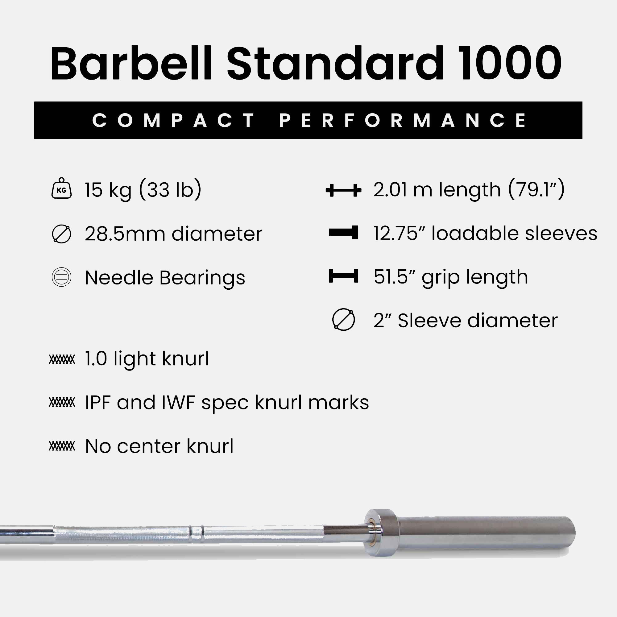 Standard Barbell Shorty Barbell