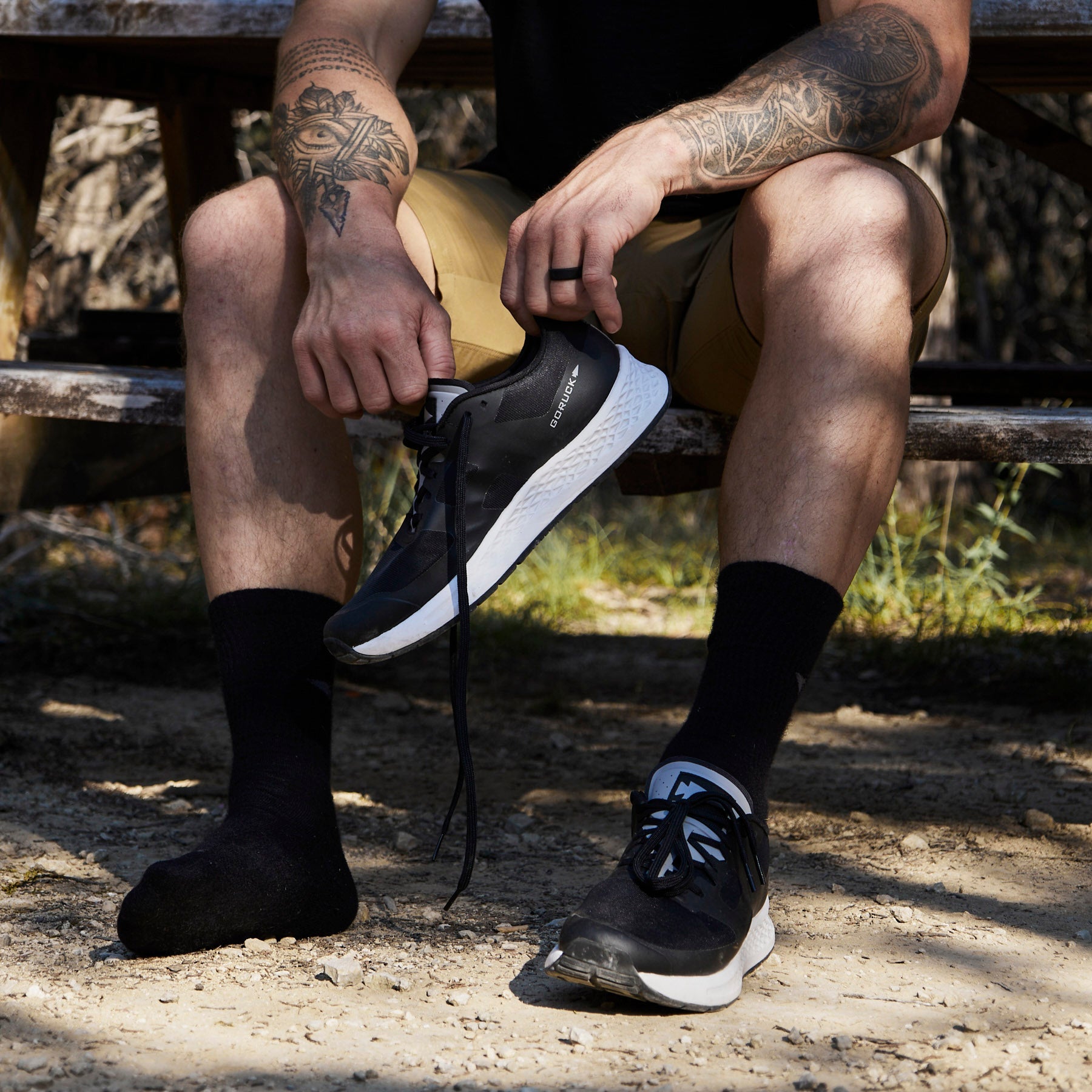 GORUCK Rough Runners - Black + Stone + White